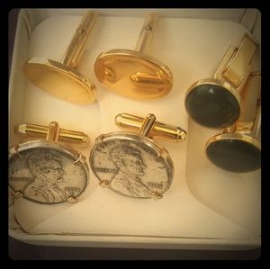 Vintage cufflinks- Set of three